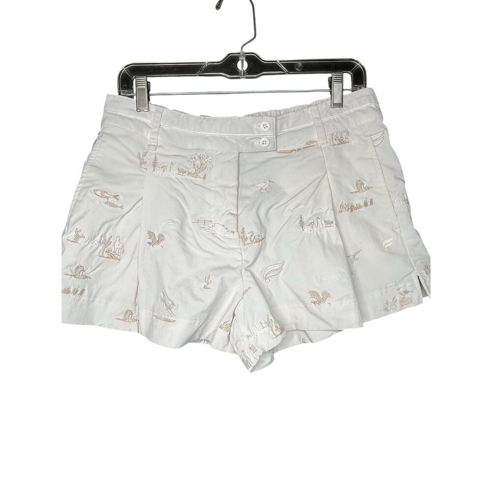 Fabletics Malbon pleated flounce short in bone, size M, EUC